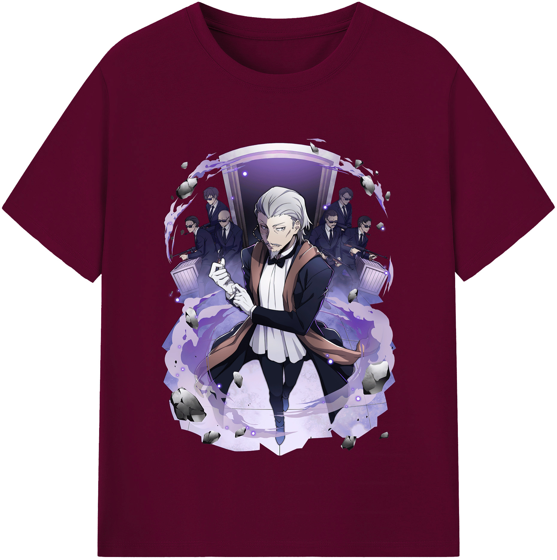 （画像用） 文豪ストレイドッグス Bungo Stray Dogs レディースカジュアルプリントTシャツ（綿100％）